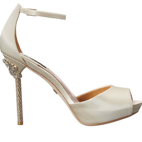 BADGLEY MISCHKA BRIDAL SHOES💋EUC - Picture 2 of 14